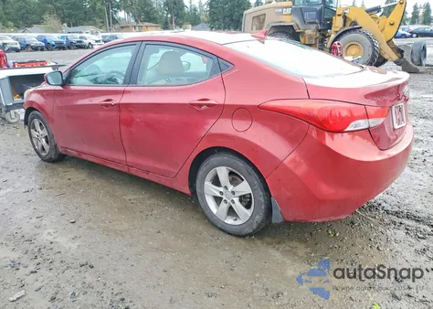 2012 Hyundai Elantra Gls from USA, damaged, VIN KMHDH4AEXCU423589